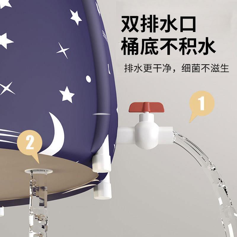 加厚升级版折叠浴桶成人泡澡桶婴儿洗澡盆儿童洗澡桶浴盆家用浴缸 - 图3