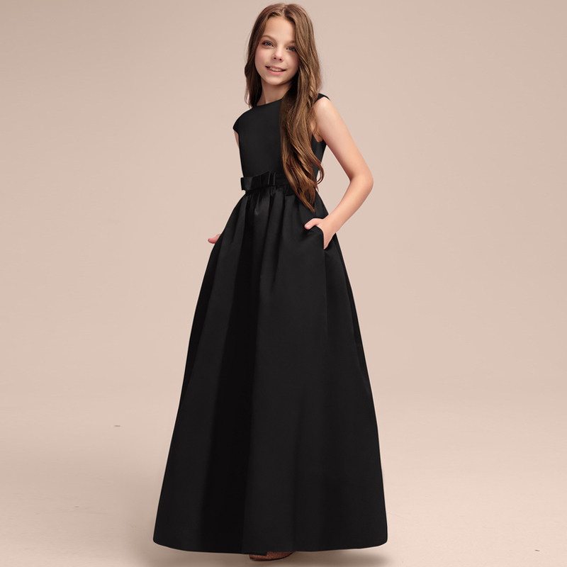 洋气酒红色黑色女童礼服钢琴小提琴演出服乐团合唱主持人春夏六一,淘宝优惠券,粉丝福利购,淘宝优惠卷