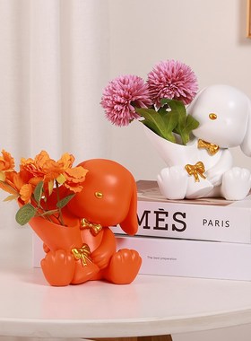 入户进门钥匙收纳托盘招财猫兔子摆件玄关客厅鞋柜装饰品乔迁礼物