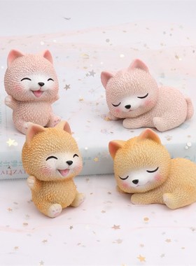 创意礼品少女心可爱猫咪小摆件生日烘焙蛋糕装饰女生卧室桌面摆设