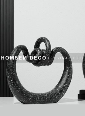 欧式样板间几何立体抽象花篮桌面装饰摆放客厅电视柜创意简约摆件