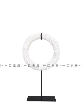 一匚 现代轻奢抽象艺术桌面组合摆件 样板间酒店客厅书架桌面装饰