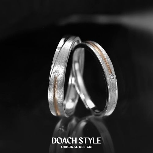 流星雨情侣对戒999纯银情侣戒指小众设计高级感情侣礼物送男女友 - 图1