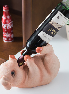 家点靓 欧式创意红酒架摆件家用葡萄酒架家居客厅家装酒柜装饰品