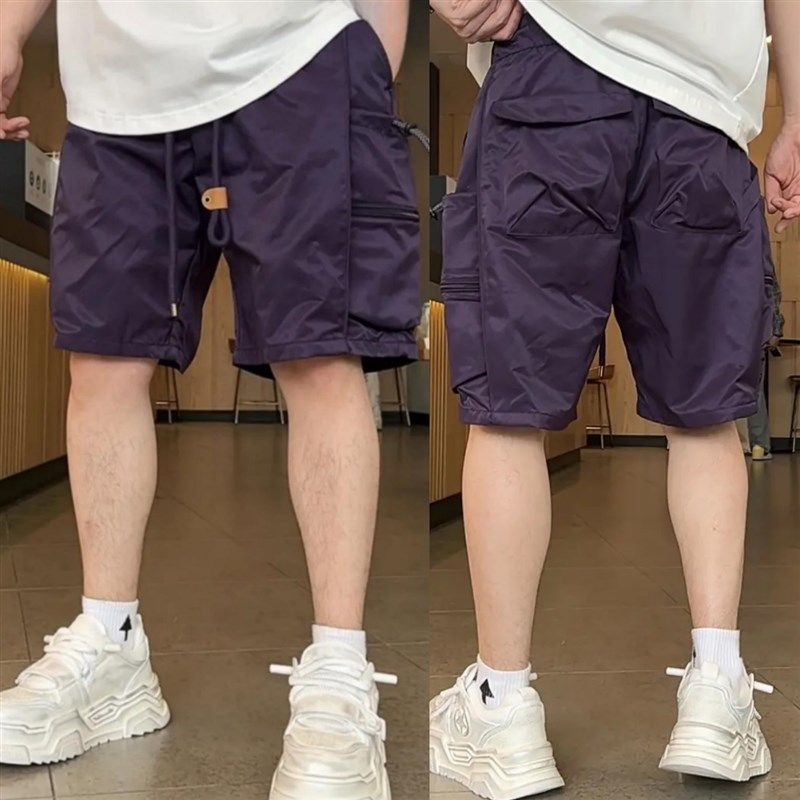 夏季美式潮牌工装多口袋休闲短裤男士时尚户外百搭直筒透气五分裤,淘宝优惠券,粉丝福利购,淘宝优惠卷