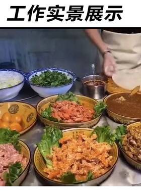 商用温锈热钢大碗保卷饼快餐保温台保温售饭台大饼加台