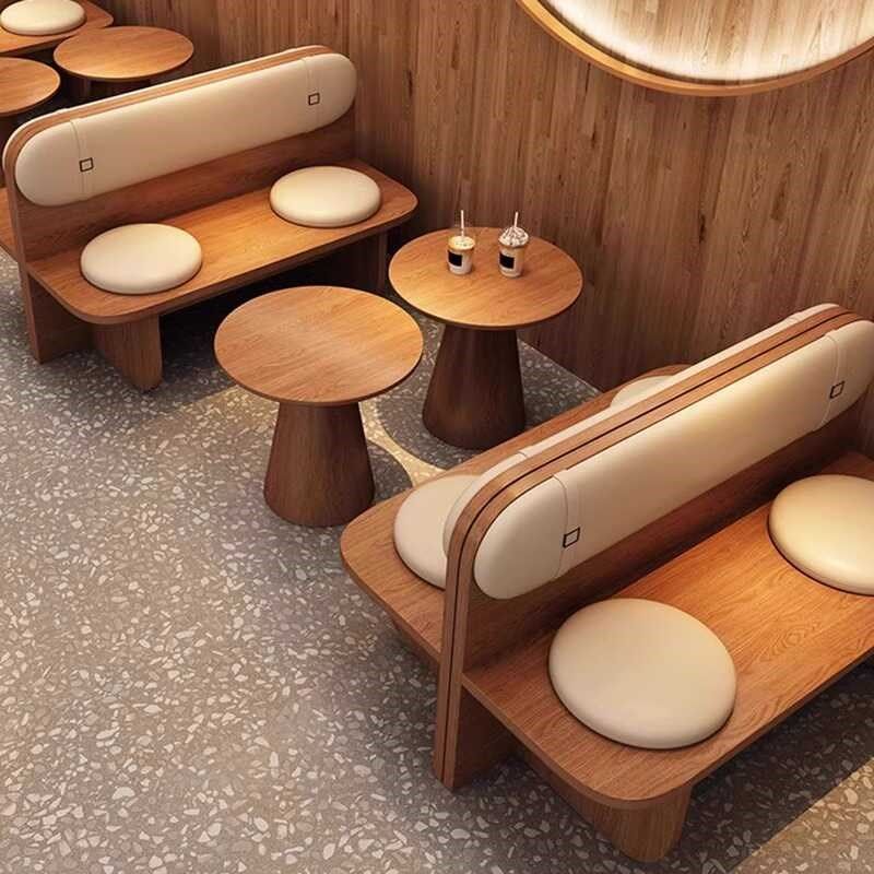卡座沙发奶茶店桌椅组合咖啡厅餐桌商用酒吧餐饮茶楼靠墙实木座椅,淘宝优惠券,粉丝福利购,淘宝优惠卷