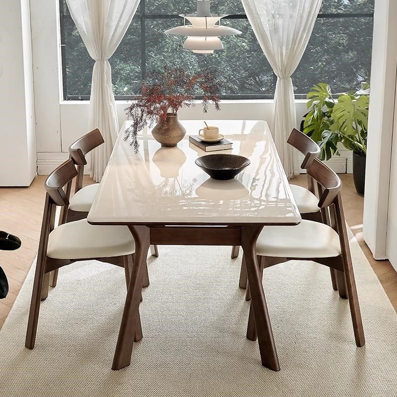 天然白冰玉大理石餐桌米兰白玉高端奢石长方形实木餐桌椅,淘宝优惠券,粉丝福利购,淘宝优惠卷