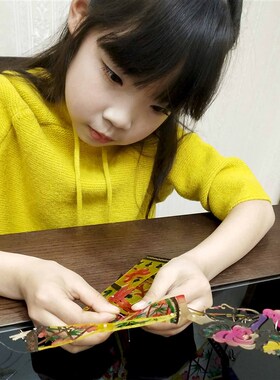 民间特色手工艺品皮影戏人偶手工di道具幼儿园制作材料包儿童