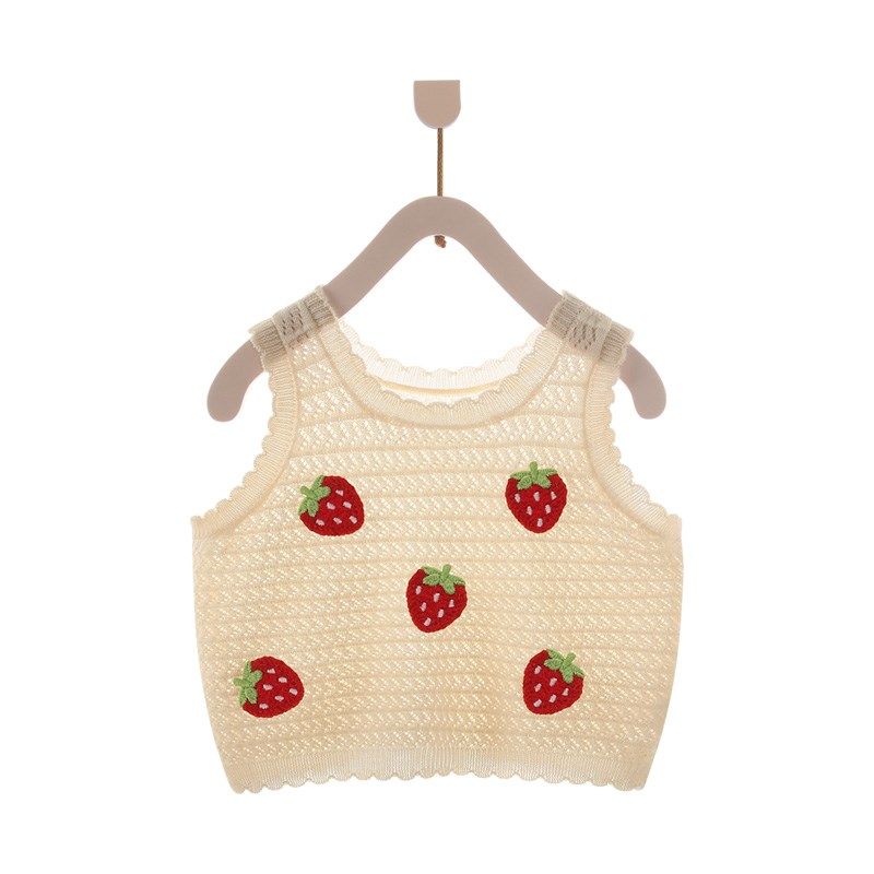 婴儿夏季冰丝小马夹女宝宝镂空吊带背心薄款幼儿无袖马甲女童上衣,淘宝优惠券,粉丝福利购,淘宝优惠卷