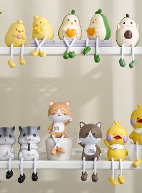 可爱吊脚娃娃桌面小摆件家居饰品创意客厅电视柜儿童房墙面装饰品