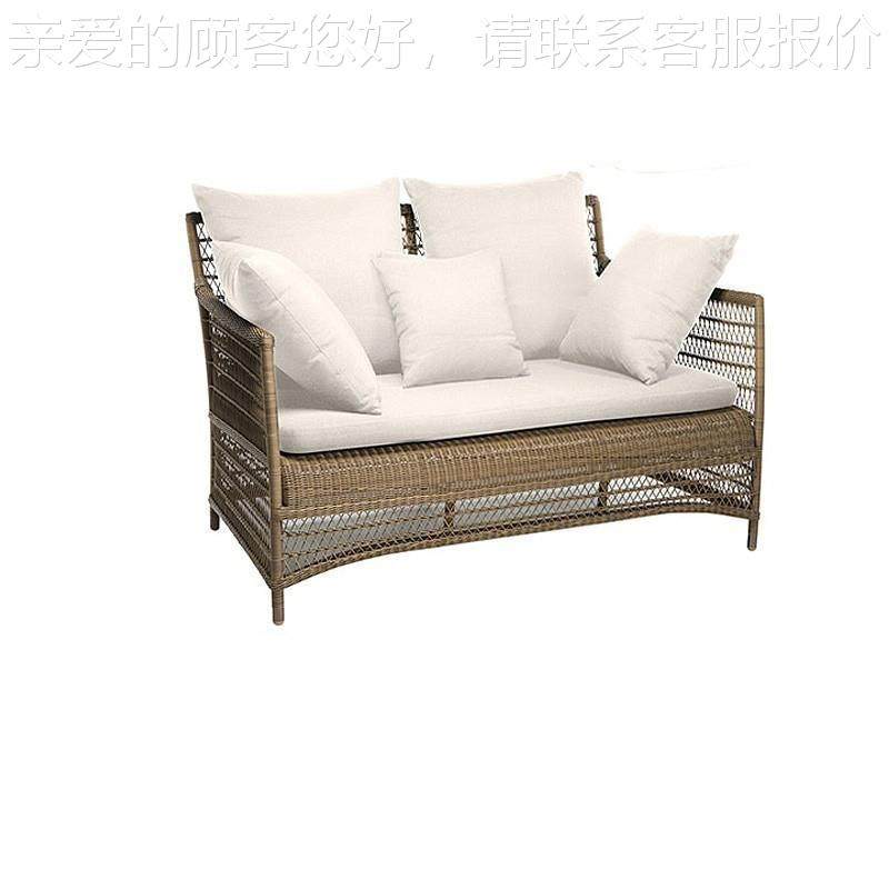 外北欧现户闲代藤编沙组合创意12欧式庭院酒店别墅田园露天休发沙,淘宝优惠券,粉丝福利购,淘宝优惠卷