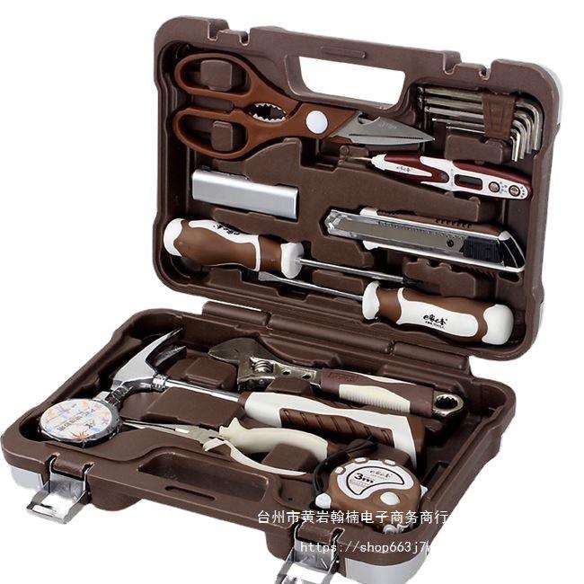 奥凯五金工具套装电工组套家用多功能手动维修锂电钻家用工具箱 - 图3