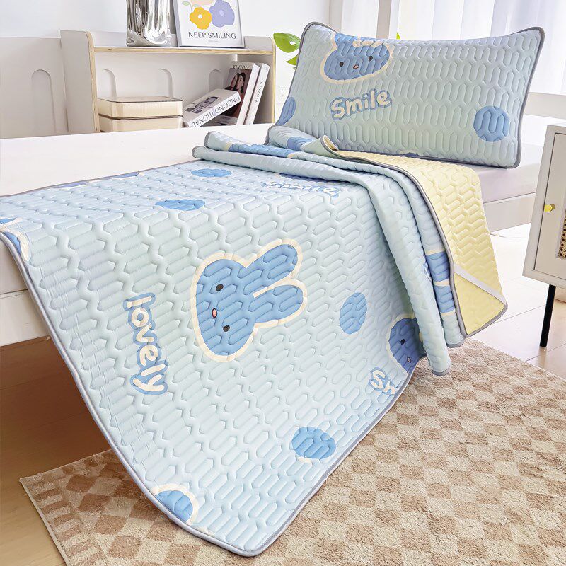 乳胶席冰丝凉席学生宿舍0.9米寝室单人床夏凉软席子可折叠90x200,淘宝优惠券,粉丝福利购,淘宝优惠卷