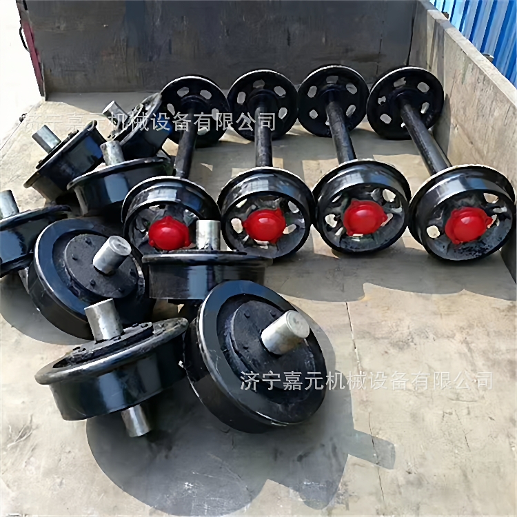 钢轨轮空心实心矿车轮对矿用铸钢单边轨道轮300mm矿车轮 - 图1