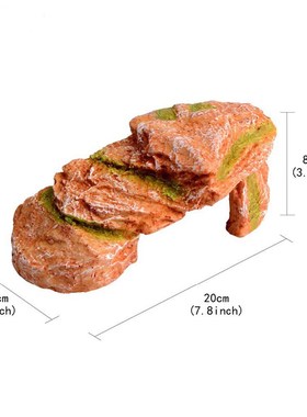 乌龟晒台爬台水族箱用品宠物爬坡晒背台躲避穴鱼缸假山造景装饰品