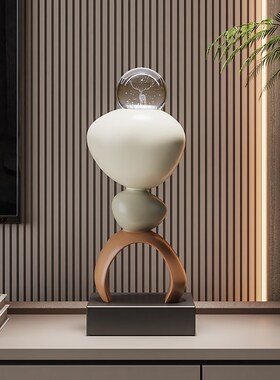 石来运转水晶球装饰客厅电视柜办公室软装艺术品摆设