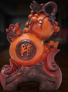 葫芦摆件店铺开业招财乔迁新居礼品客厅电视柜办公室酒柜装饰品