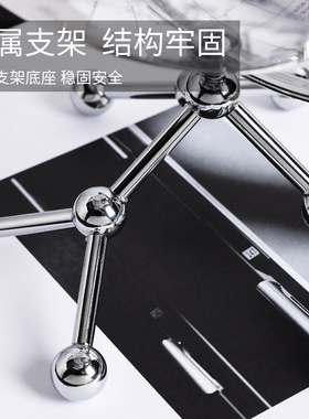 创意透明地球仪轻奢摆件少女桌面台灯床头柜卧室装饰网红生日礼物