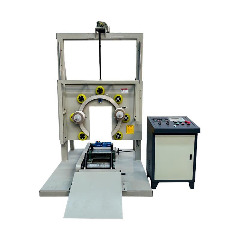 Ready supply of hose, tire, steel wire, copper tape wrapping film packaging machine, fully automatic vertical ring body wrapping machine