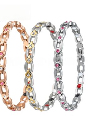 高级感2025新款磁疗矢单石钢手链