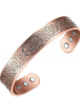 红铜热销手镯宽男款磁性简约