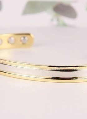 纯铜红铜女式手镯开口手镯