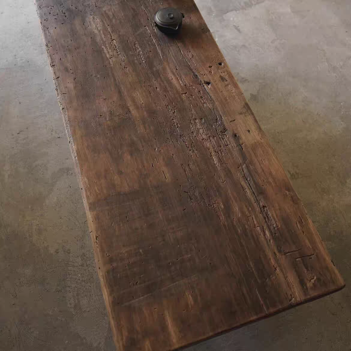 侘寂风实木书桌泡茶桌复古电脑桌展示长条餐桌接待会议老板办公桌,淘宝优惠券,粉丝福利购,淘宝优惠卷