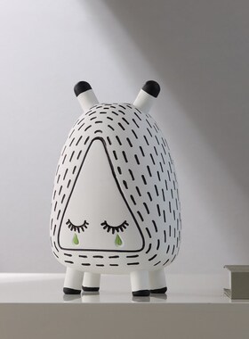 艺术抽象雕塑摆件创意卡通家v居客厅书架电视柜桌面装饰品轻奢摆