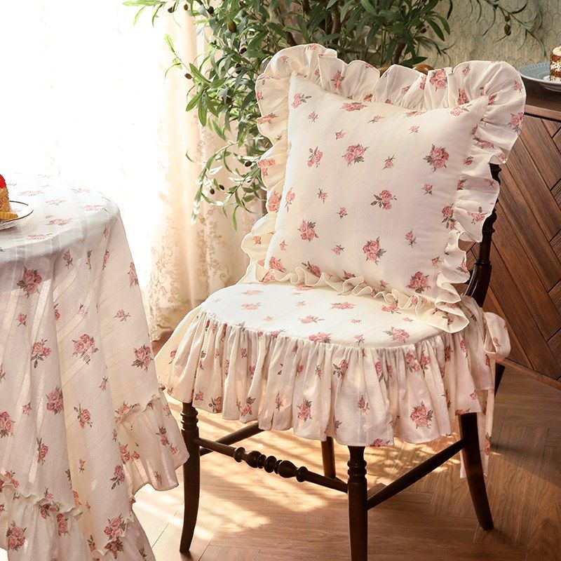 全棉餐桌布氛围感法式田园浪漫玫瑰清新方圆桌茶几台布盖巾定制,淘宝优惠券,粉丝福利购,淘宝优惠卷