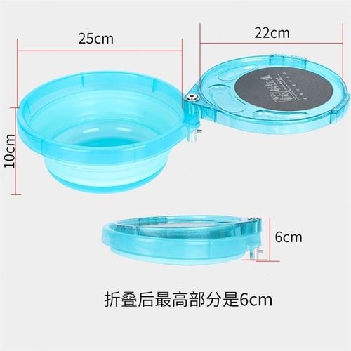 新款折叠拉饵盘挂胶防摔散炮盆强磁开饵盆鱼食盆带侧吸饵料盆 - 图2