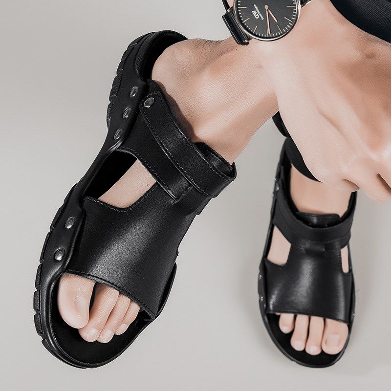 特大码凉鞋男47夏季真皮拖鞋加肥48加宽49沙滩鞋50外贸51超大号52,淘宝优惠券,粉丝福利购,淘宝优惠卷