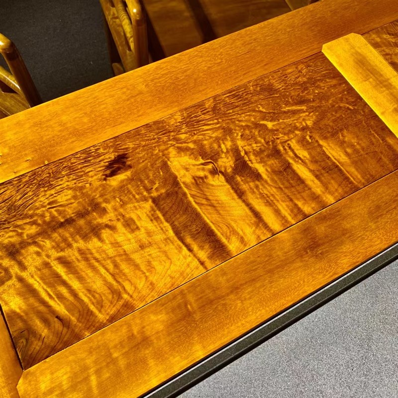 正宗四川金丝楠木小叶桢楠茶桌实木新中式茶N台休闲茶几乌金石茶 - 图1