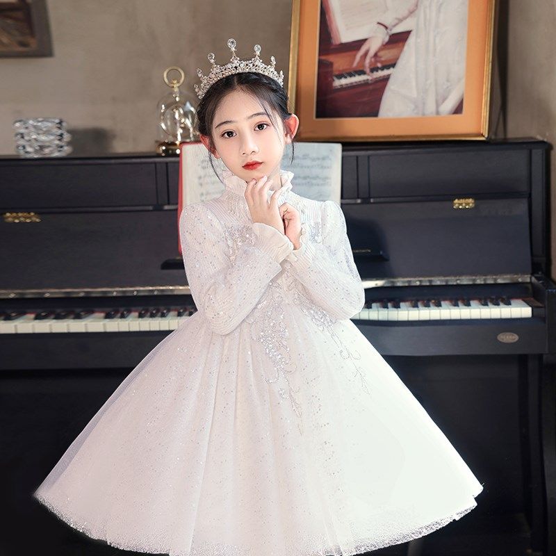 女童秋冬公主裙2024新款儿童连衣裙秋装毛衣裙小女孩冬季加绒裙子,淘宝优惠券,粉丝福利购,淘宝优惠卷