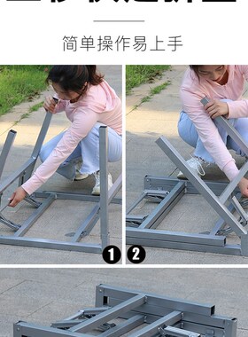 可折叠桌腿支架正方形方桌架子饭桌腿支架 可折叠桌子腿 小桌子架