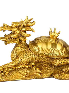铜龙龟烟缸盖龙龟