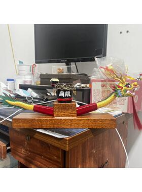 龙舟船摆件赛工艺礼品摆饰居家办公室客厅公司摆设乔迁开业实木比