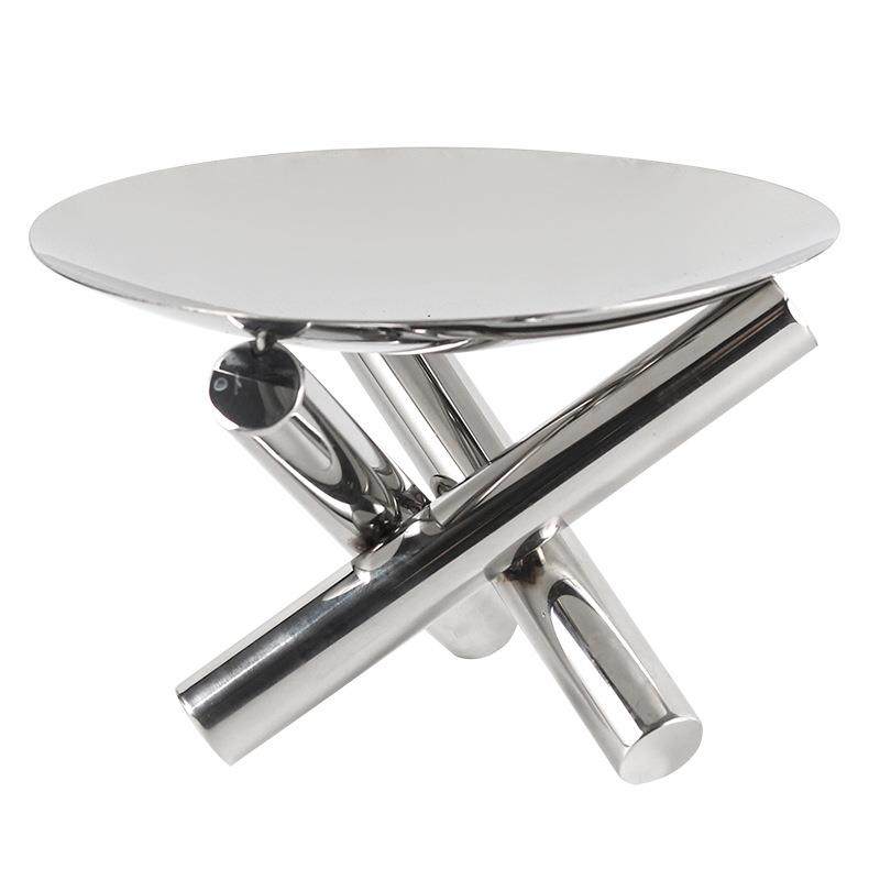 创意金属三叉支架高脚水果盘果盆装饰品样板间餐桌托盘收纳盘摆件,淘宝优惠券,粉丝福利购,淘宝优惠卷