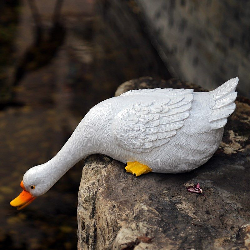 园装饰 庭院布置造景仿真鸭子室外水池鱼缸池塘草坪景观,淘宝优惠券,粉丝福利购,淘宝优惠卷