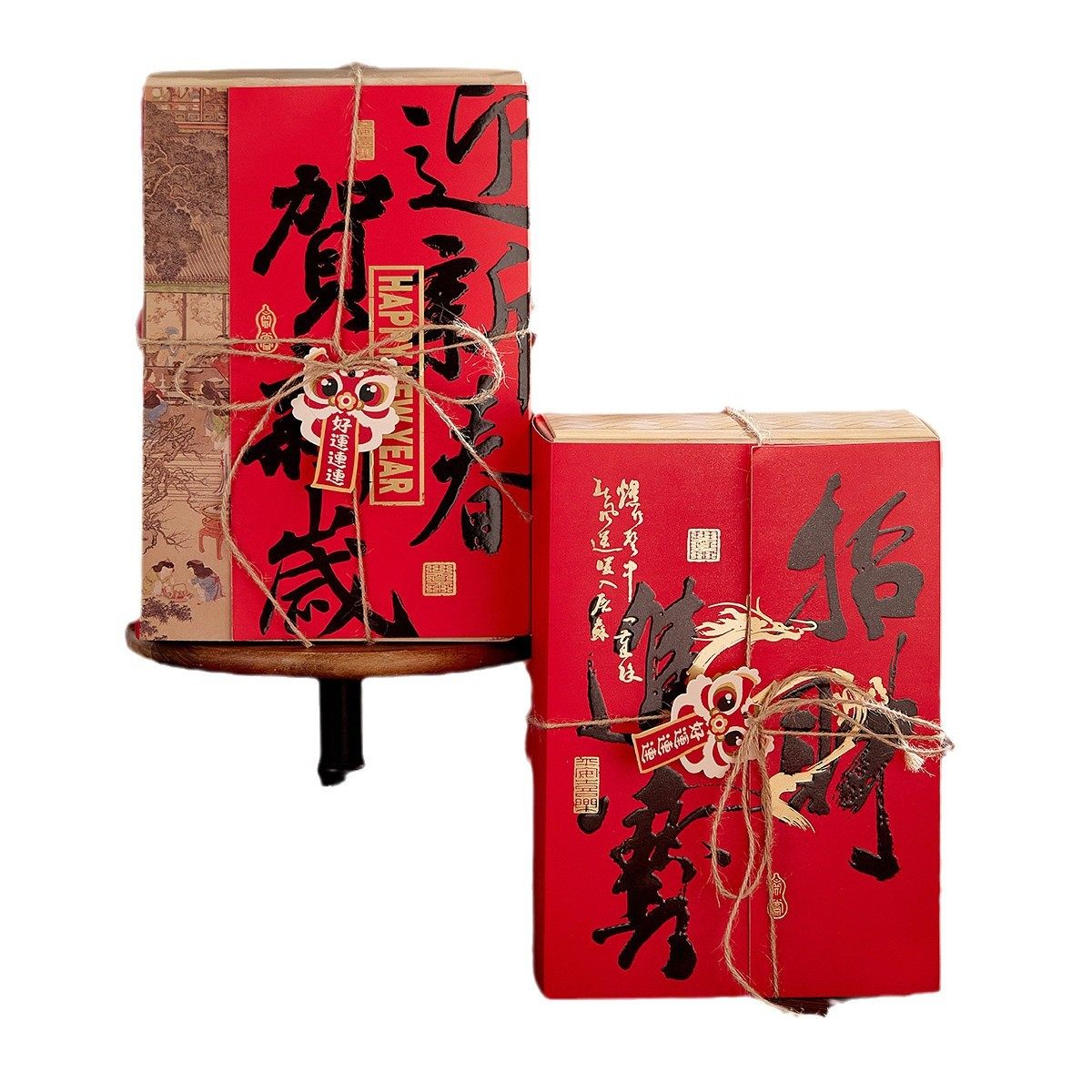 新款2026仿竹编坚果年货包装盒高档中国风糕点糖果雪花酥礼品盒,淘宝优惠券,粉丝福利购,淘宝优惠卷