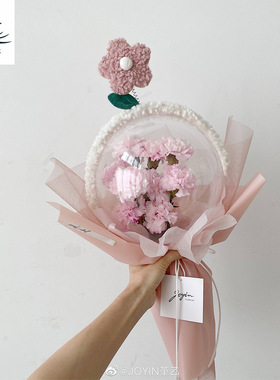 三八节加厚透明亚克力波波球蝴蝶