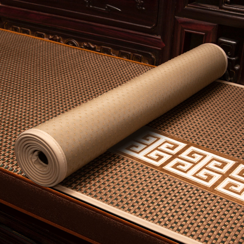 夏季凉席冰丝沙发坐垫防滑透气新红木家具靠背巾藤席凉垫定制,淘宝优惠券,粉丝福利购,淘宝优惠卷