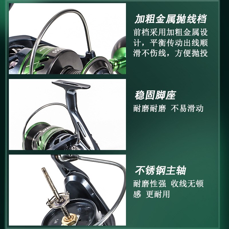 渔轮路亚金属路亚纺车轮双握丸微物浅线杯渔轮鱼线轮渔线轮鱼轮批 - 图2