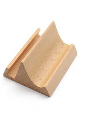 厂家木质名片座桌面山河台历木底座可定T制平板手机支架