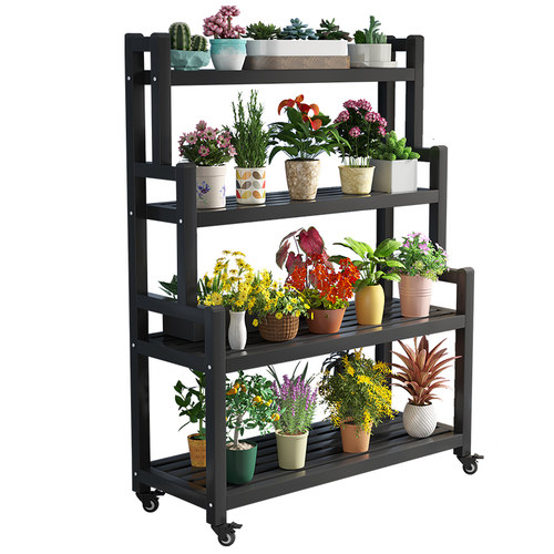 铁艺花架户外置物架全铁阳台家用客厅多层落地式室内多肉花盆架子 - 图3