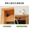 Perforated board thin cabinet solid wood storage rack with gap behind floor-to-ceiling door ultra-thin narrow cabinet 11cm punch-free cheese storage cabinet