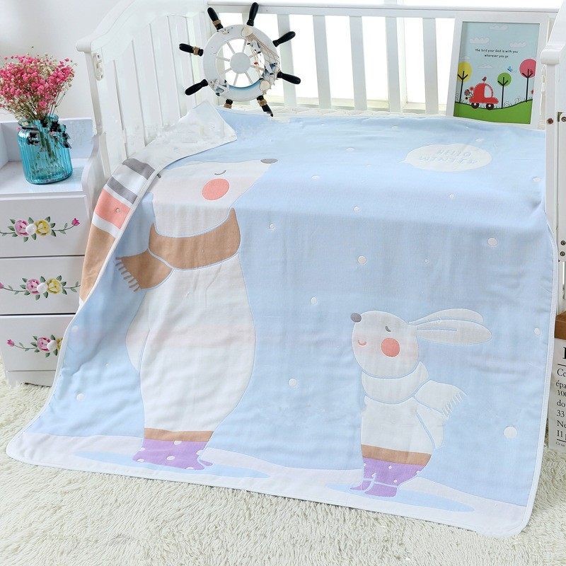 婴儿浴巾6六层纱布纯棉新生儿童毛巾被宝宝超柔软吸水空调盖被夏,淘宝优惠券,粉丝福利购,淘宝优惠卷