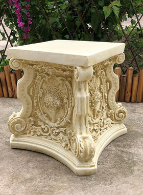 欧式罗马柱花园装饰庭院摆件花盆底座天使人物雕像婚庆路引摆设