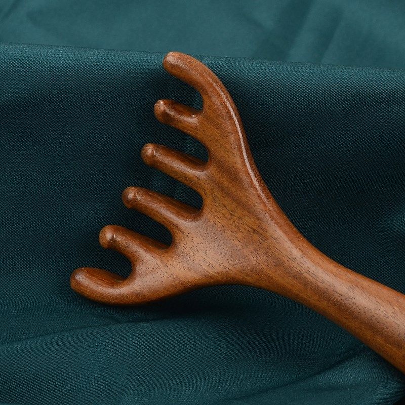 头部经络按摩器按摩梳抓头疗按摩爪挠头神器五齿球点穴头皮拨筋棒,淘宝优惠券,粉丝福利购,淘宝优惠卷