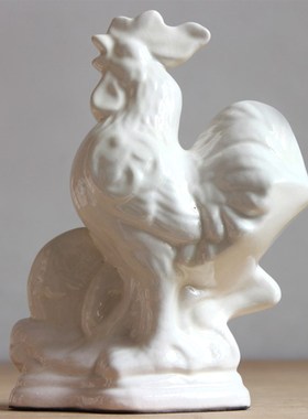 陶瓷摆件12十二生肖家居装饰品工艺品鼠牛虎兔龙蛇马羊猴鸡狗猪